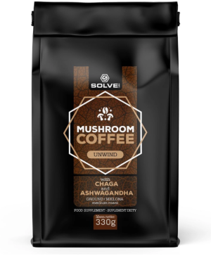Solve labs mushroom coffee chaga + ashwagandha kawa grzybowa 330 gram