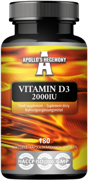 Apollo's hegemony vitamina d3 2000iu 180 kapsułek