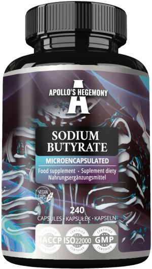 Apollo's hegemony sodium butyrate maślan sodu 580 mg 240 kapsułek