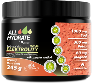 Aliness all hydrate elektrolity w proszku + b complex methyl 345 gram
