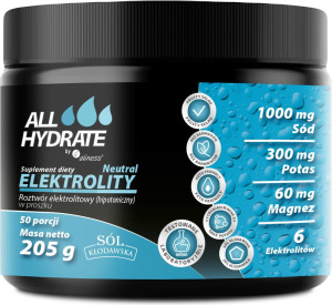 Aliness all hydrate elektrolity w proszku neutral 205 gram