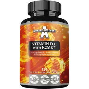 Apollo's hegemony vitamin d3 & k2 mk-7 120 kapsułek