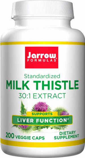 Jarrow milk thistle 150mg ekstrakt 30:1 sylimaryna 200 kapsułek