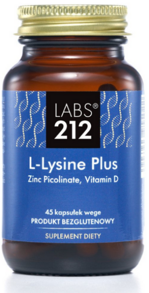 Labs212 l-lysine plus lizyna 45 kapsułek
