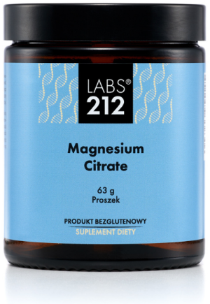 Labs212 magnesium citrate cytrynian magnezu w proszku 63 gram