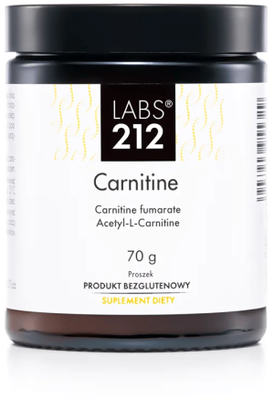 Labs212 carnitine dwie formy l-karnityny w proszku 70 gram
