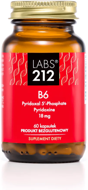 Labs212 witamina b6 p-5-p + pyridoxine 60 kapsułek