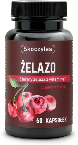 Skoczylas żelazo 3 formy z witaminą c 60 kapsułek