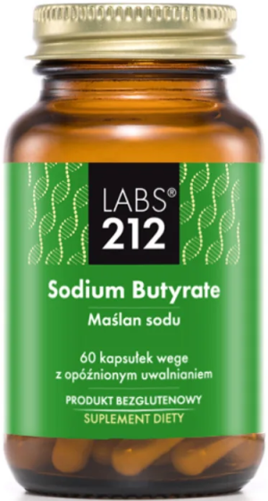 Labs212 maślan sodu kwas masłowy 60 kapsułek