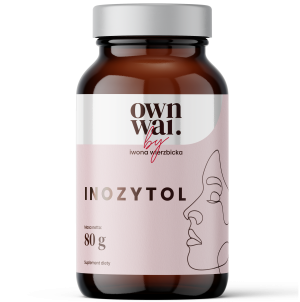 Ownwai inozytol w proszku mio-inozytol d-chiro-inozytol 80 gram