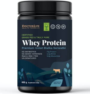 Doctor life whey protein premium izolat białka serwatki 450 gram