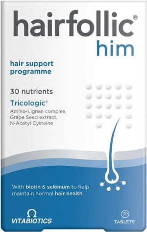 Vitabiotics hairfollic him 30 tabletek