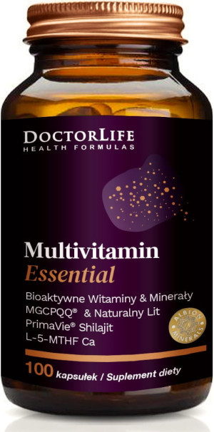DOCTOR LIFE MULTIVITAMIN ESSENTIAL WITAMINY I MINERAŁY 100 KAPSUŁEK