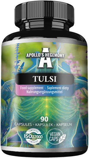 Apollo's hegemony tulsi ekstrakt z liści bazylii azjatyckiej 90 kapsułek
