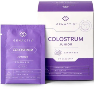 Genactiv colostrum junior z czarnym bzem 30 saszetek