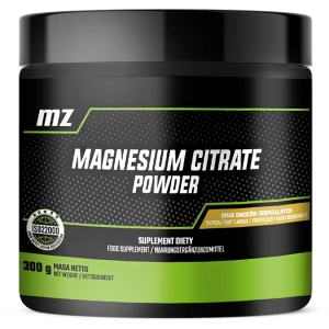 Mz-store magnesium citrate b6 cytrynian magnezu w proszku 300 gram