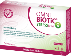 Omni-biotic® stress repair 9 szczepów psychobiotyk 7 saszetek