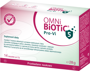 Omni-biotic® pro-vi 5 probiotycznych szczepów bakteryjnych 14 saszetek