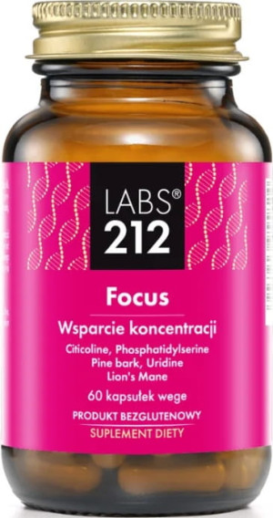 Labs212 focus wsparcie koncentracji 60 kapsułek