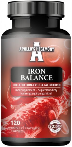 Apollo's hegemony iron balance żelazo, witamina c, laktoferyna 120 kapsułek
