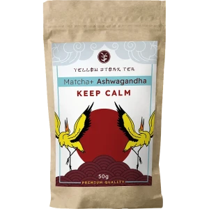 Yellow stork tea matcha + ashwagandha 50 gram