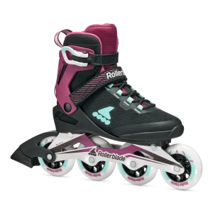 Rolki damskie rekreacyjne Rollerblade MACROBLADE 84 W black/burgundy/ocean green