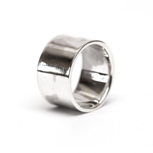 Minimalistyczna szeroka obrączka Błysk