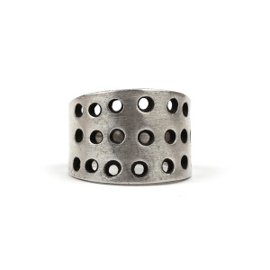 Duży etniczny pierścionek Domino