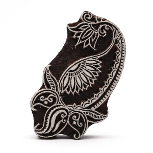 Kwiat paisley stempel indyjski do block printu