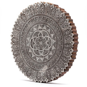 Bardzo duża mandala stempel z haczykiem do powieszenia