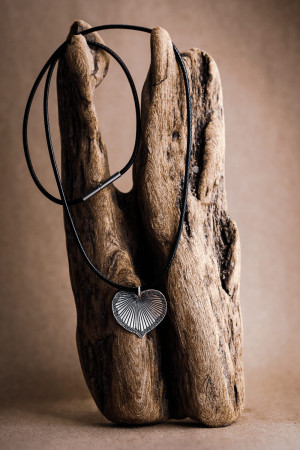 Naszyjnik ze srebrnym liściem Bodhi