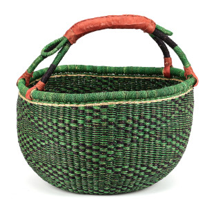 Duży kosz typu Bolga z solidnym uchem do ręki