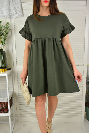 SUKIENKA SONJA KHAKI bawełniana - L(40)