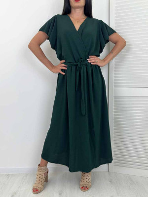 AMELIA SUKIENKA KOPERTOWA DŁUGA zieleń - 2XL/3XL