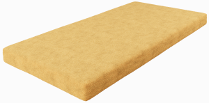 GRUBE PRZEŚCIERADŁO FROTTE 160x80 - żółte
