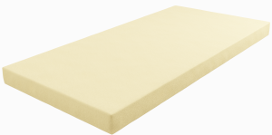 PRZEŚCIERADŁO BAWEŁNA JERSEY 90x40-żółte