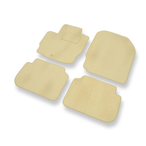 Velours automatten voor Mitsubishi Colt VII Hatchback (2008-2012) - beige