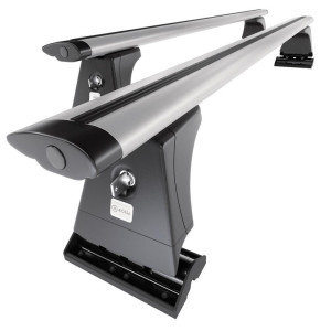 Basisrek voor het autodak voor Seat Toledo 1M mk II Sedan (1998-2004) - zilver Imperiaal - bevestigingspunten - Aluminium