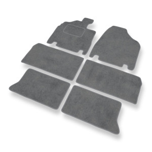 Velours automatten voor Kia Carnival II MPV (2006-2010) - grijs