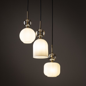 Sophia Cognacwhite lampa wisząca 3Xe14