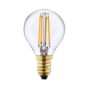 P45 Clear 3K, żarówka LED E14 5W, dająca ciepłe światło, przezroczysta, w stylu retro