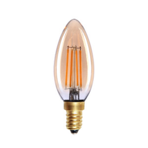 E14 4W 2200K Dimm Amber, ledowa żarówka, ciepła barwa światła, E14, 552-B35-DIM-AMB