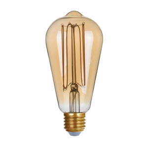 E27 4W 2200K Dimm Smoke, żarówka bursztynowa, ciepła, 2200K, E27, 757-ST64-DIM-TH-AMB