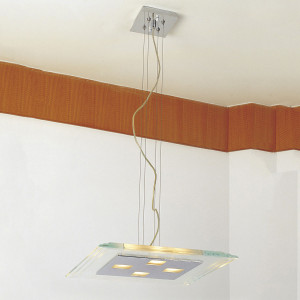 Pascal, nowoczesna lampa wisząca, chromowana, G9, MD6715-4A