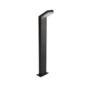 Mira 3K, nowoczesny, czarny słupek oświetleniowy, LED, 12W, 660 lm, 3000K, IP54