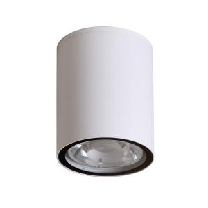 Fano, stylowy, biały kinkiet elewacyjny, o piaskowanej teksturze, IP54, LED, 6W, 4000K