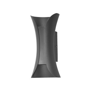 Dante, czarny, matowany, nowoczesny kinkiet zewnętrzny, LED, 4000K, PL-356-S