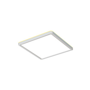 Aleria, nowoczesny, kwadratowy plafon, biały, LED, 22W, CRI90+