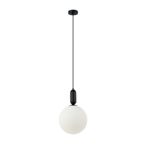 Aldeva, minimalistyczna lampa wisząca, z białym kloszem, E27, 40W