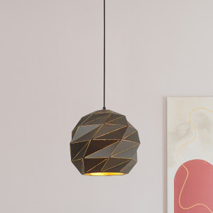Palermo , nowoczesna lampa wisząca, złota, PND-2424-3S-GR+GD